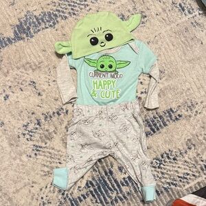 Star Wars Baby Grogu 3-piece Outfit